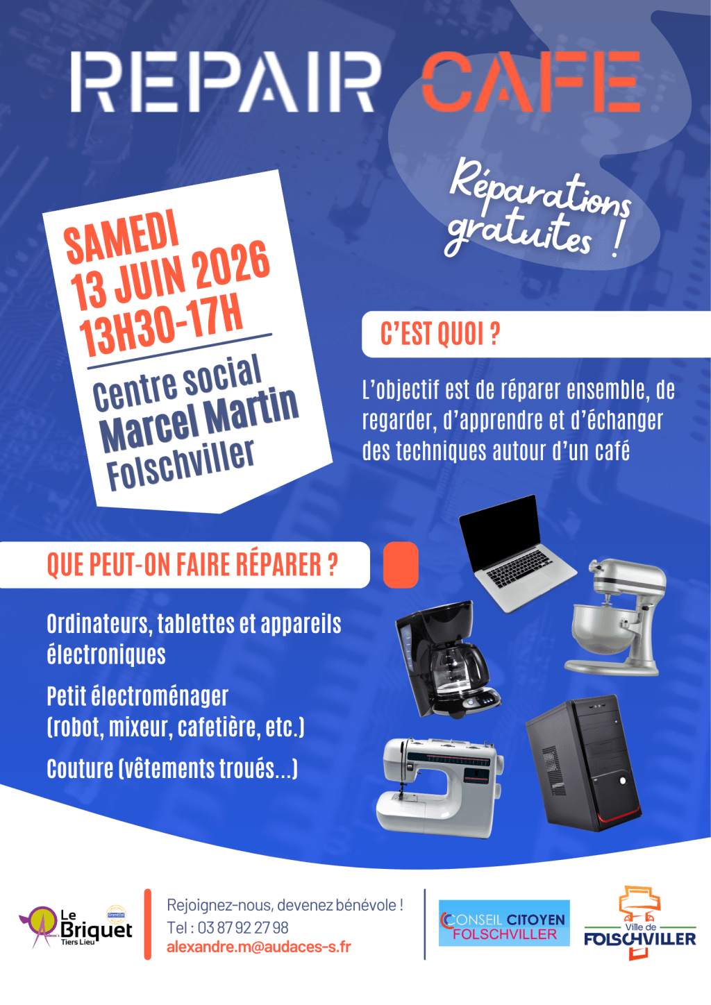 Repair’café le 13 juin !