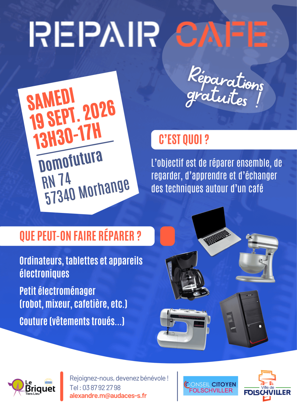 Repair’café le samedi 19 septembre